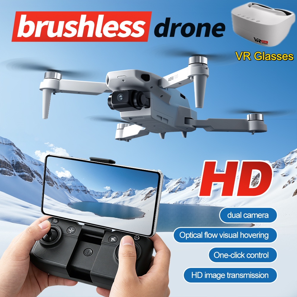 Rc Helicopter Electric - Okulary VR Dron RC Silnik Bezszczotkowy