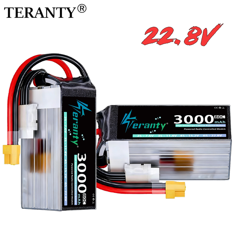 Rc Helicopter Charger - TERANTY 6S 22.8V 3000mAh 80C/160C Bateria