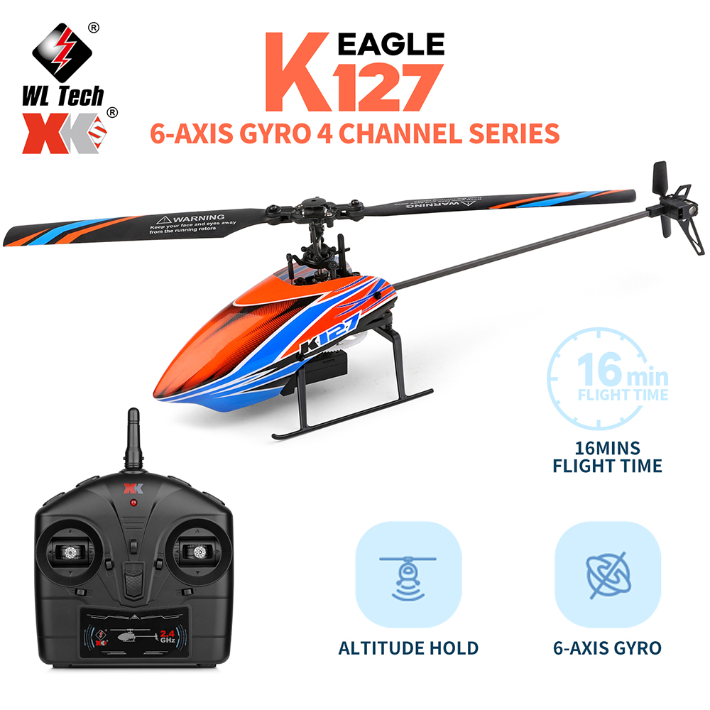 WLtoys XK K127 2.4G 4CH 6-Aixs – Rc Helicopter Large recenzja i cena