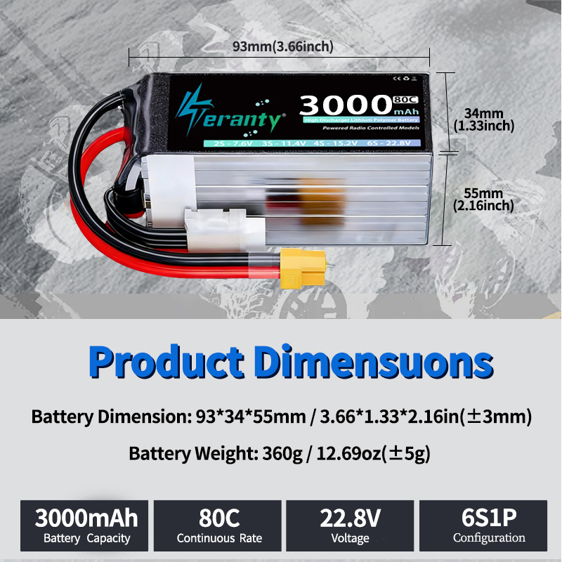 TERANTY 6S 22.8V 3000mAh 80C/1 – Rc Helicopter Charger recenzja i cena